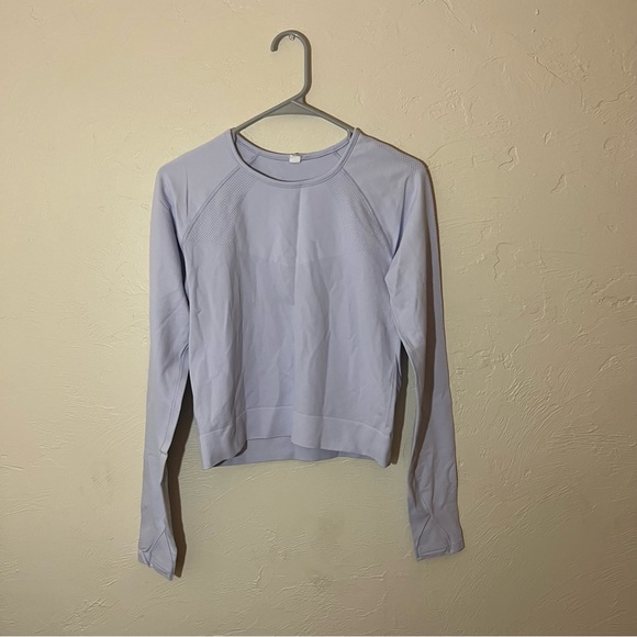 Lululemon For the Chill of it Long Sleeve Serene Blue 12 - Picture 5 of 8